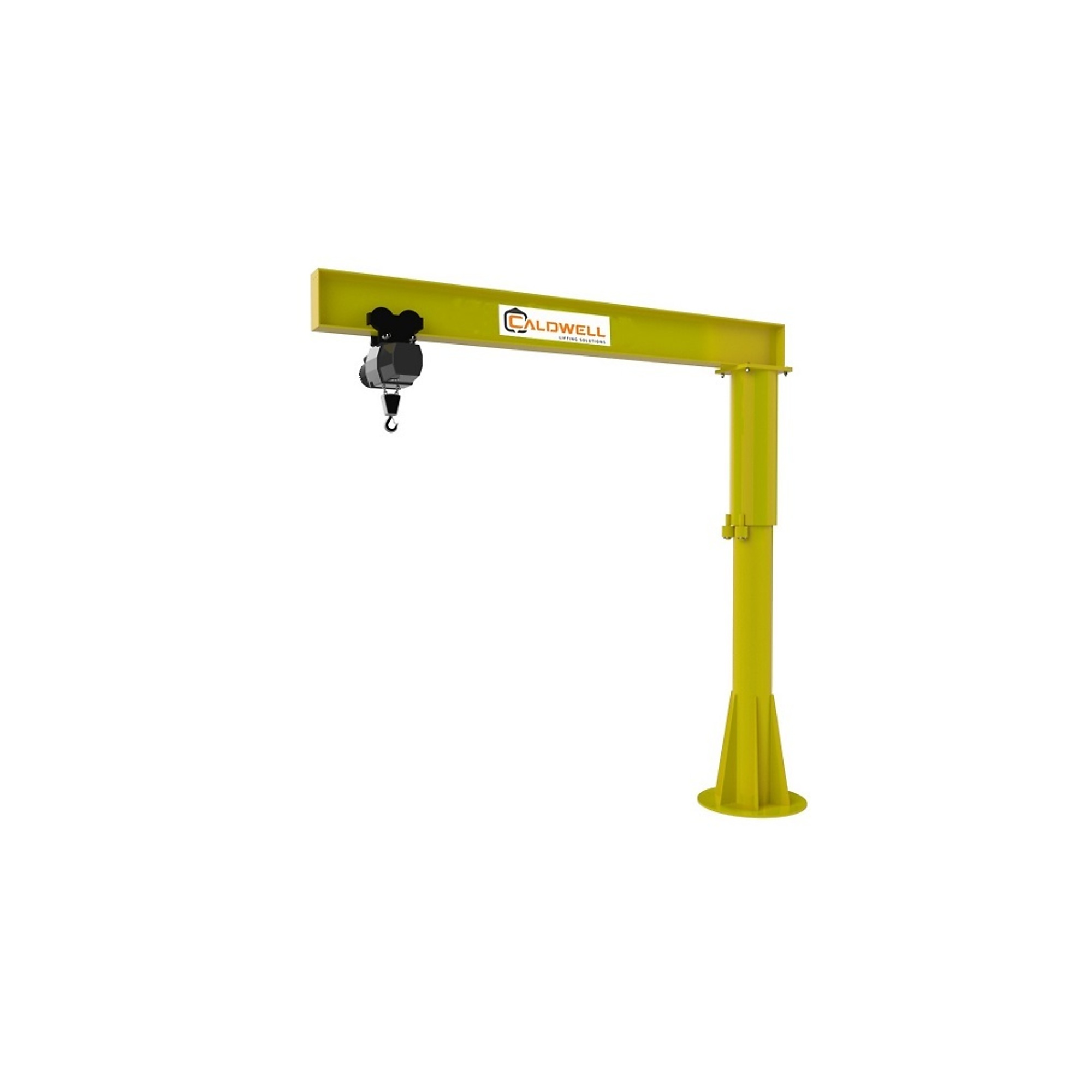 Caldwell, Foundationless Jib Crane kit, Mount Type Floor, Capacity 2000 lb, Overall Boom Length 96 in, Model# A360F-1-14/8